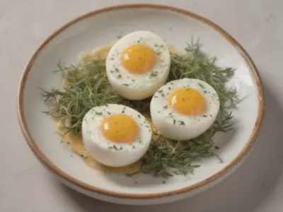 Ninhos Cremosos: Ovos Perfeitos com Queijo e Ervas Frescas