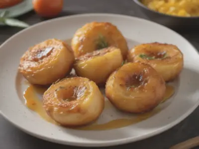 Pêssegos Caramelizados na Air Fryer: Doce de Verão em Minutos