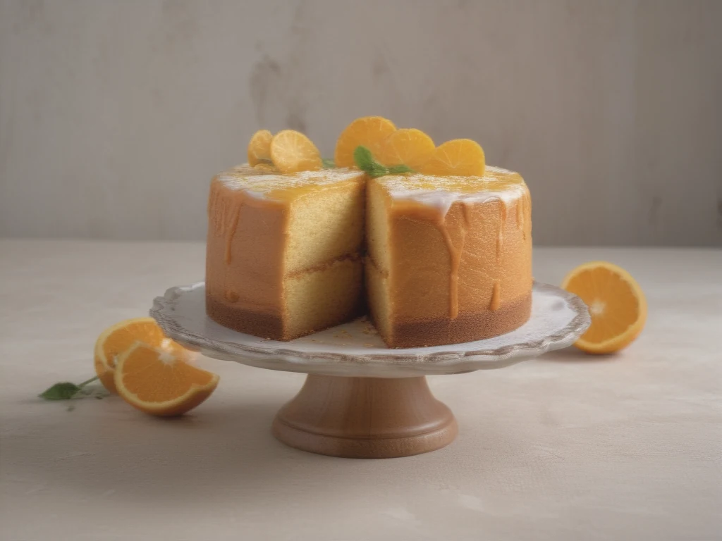 Receita Fácil de Bolo de Laranja Fofo