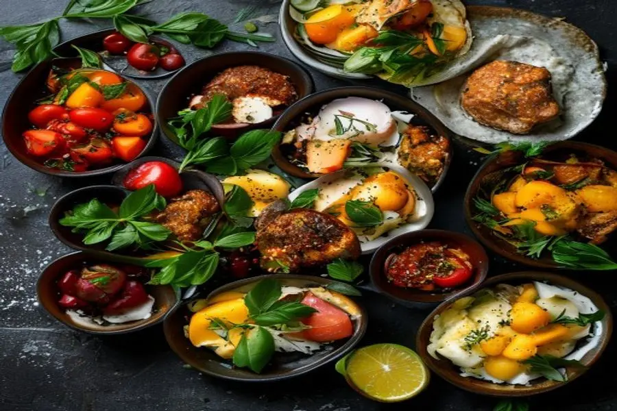 Mediterranean Aroma: Feta Chicken & Fresh Shirazi Bowls