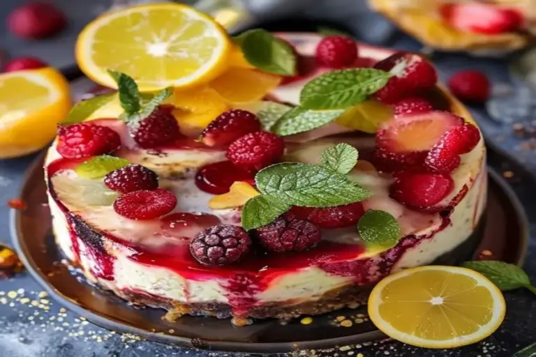 Barras Cheesecake Framboesa-Limão: खट्टे चमक के साथ मलाईदार
