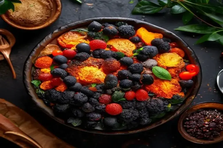 Enchanted Cauldron: Midnight Spiced Volcano Cake