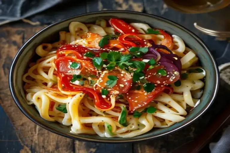Korean Comfort: हस्तनिर्मित टोफू नूडल्स और मखमली किमची