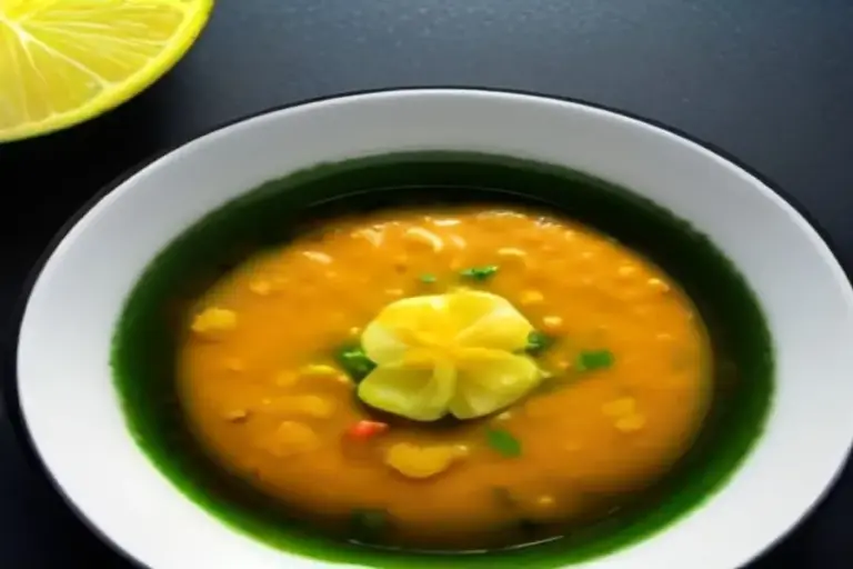 Curry Verde Thai con Mariscos Ahumados y Crujiente de Arroz