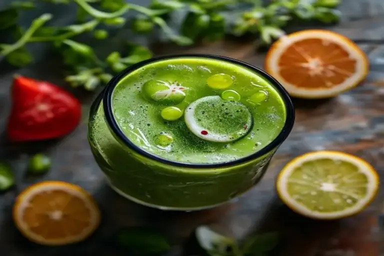 Elixir del Verano: Smoothie de Pepinillos y Eneldo Cítrico