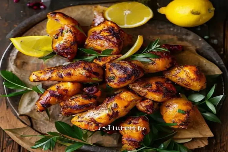 Roast Chicken Mediterráneo con Dátiles y Limón Siciliano