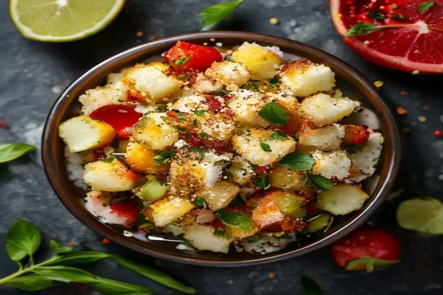 Sweet Corn Toasted with Crispy Pepper and Citrus Freshness