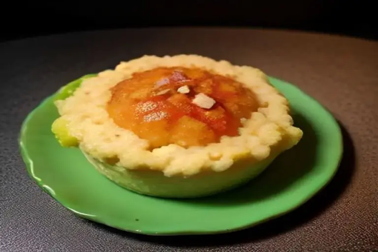 Airy Mango & Sea Moss Mousse with Crispy Crumble
