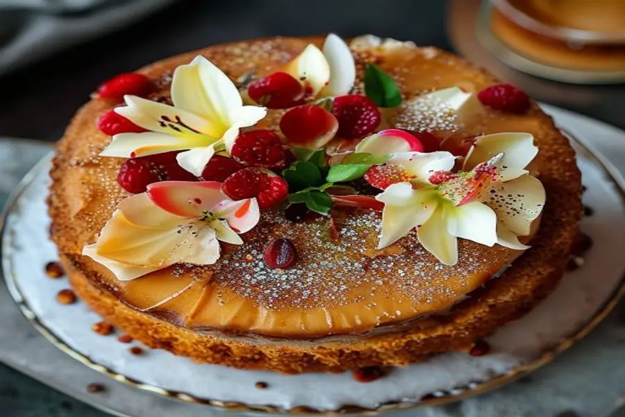 Caramelized Nuances: कॉफी और फ्लूर डी सेल की एयरेटेड मूस पाई