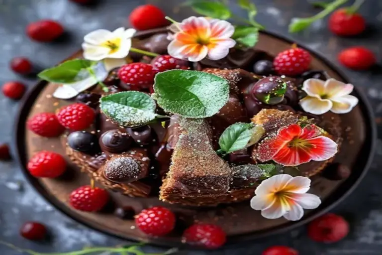 Sweet Pages: डार्क चॉकलेट, फ्लूर डी सेल और रास्पबेरी टार्ट