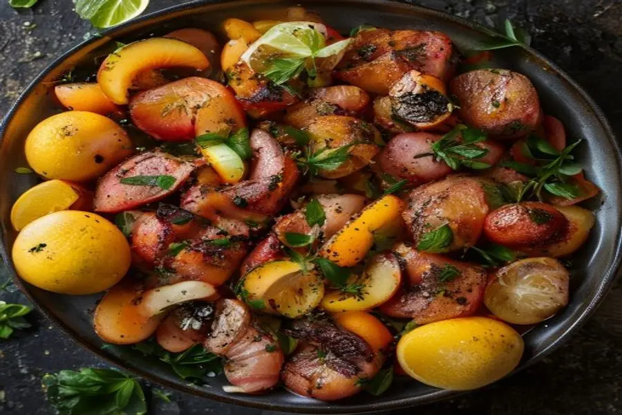 Summer Salad: Grilled Chicken, Nectarines, and Citrus