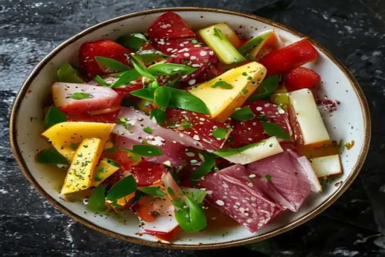 Ensalada Jambon Supreme: Crocancia, Queso & Vinagreta Agridulce