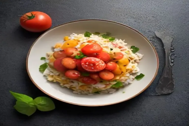 Ensalada de Verano: Maíz a la parrilla, Tomates Reliquia y Ciruelas Vibrantes