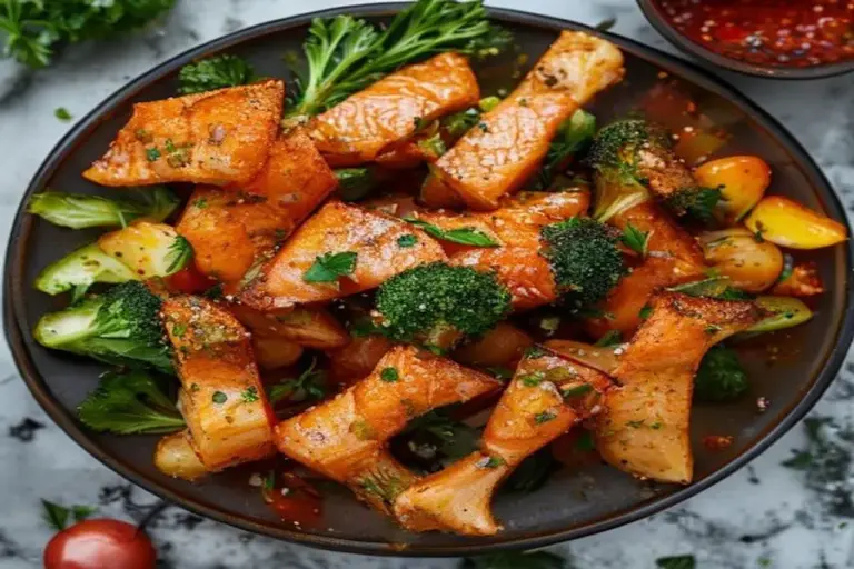 Crispy Salmon and Roasted Broccoli: Spicy Bowl in 30 Minutes