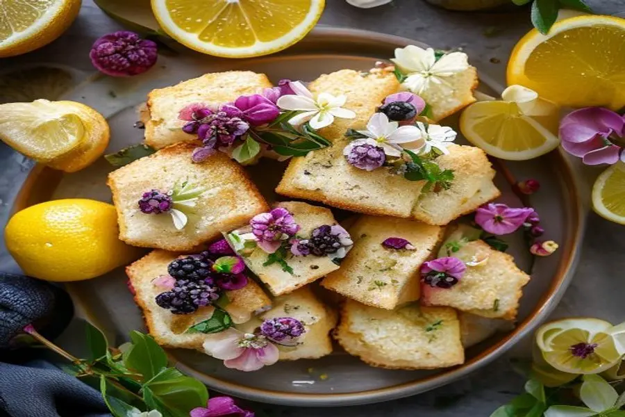Velvety Lemon, Blueberry Scones and a Subtle Floral Glaze