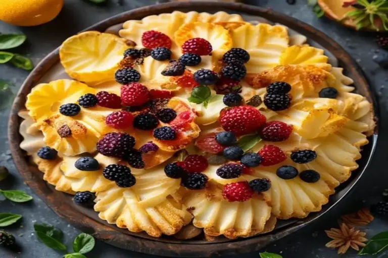 Crispy Oat Tartlets with Citrus Cream and Fresh Fruit
