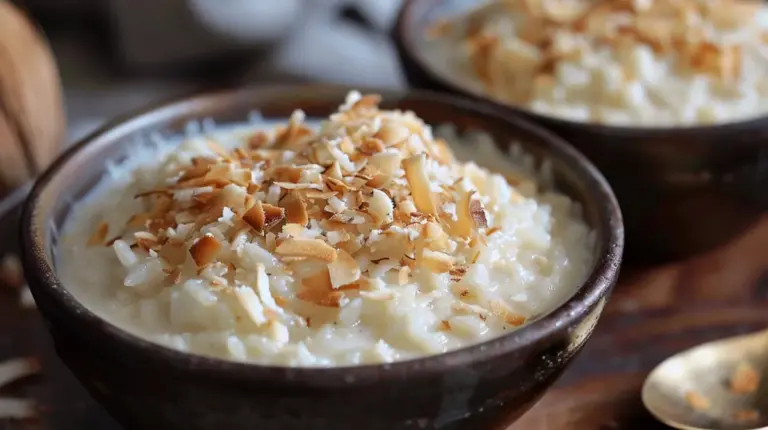 Creamy Rice Pudding with Coconut: A Brazilian Delight