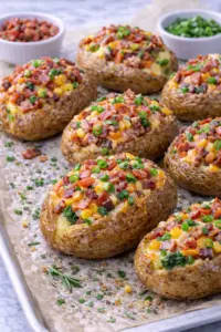 Deliciosa Batata Recheada com Bacon