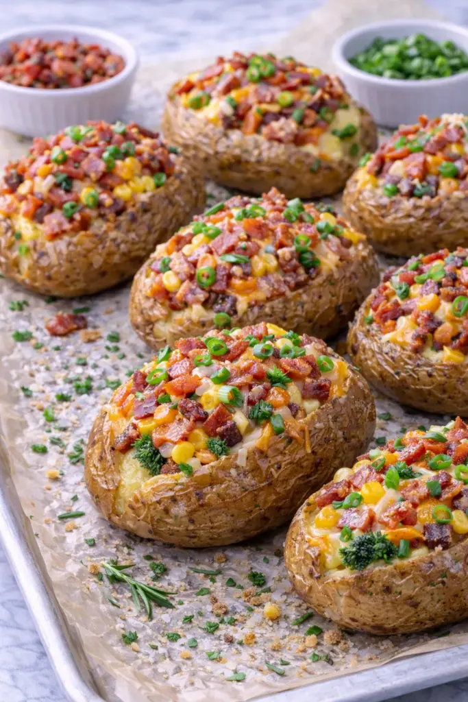 Deliciosa Batata Recheada com Bacon