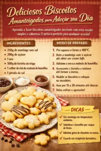 Deliciosos Biscoitos Amanteigados para Adoçar seu Dia
