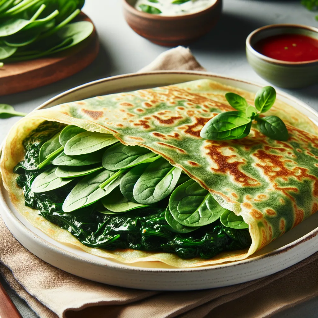 Crepe de Espinafre: Sabor e Saúde em Cada Mordida