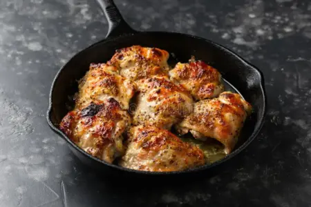 Frango ao Molho de Mostarda com Mel na Frigideira