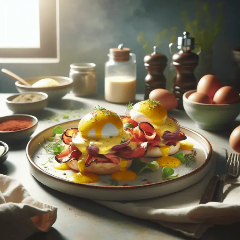 Deléitese con Huevos Benedict: Una Explosión de Sabor
