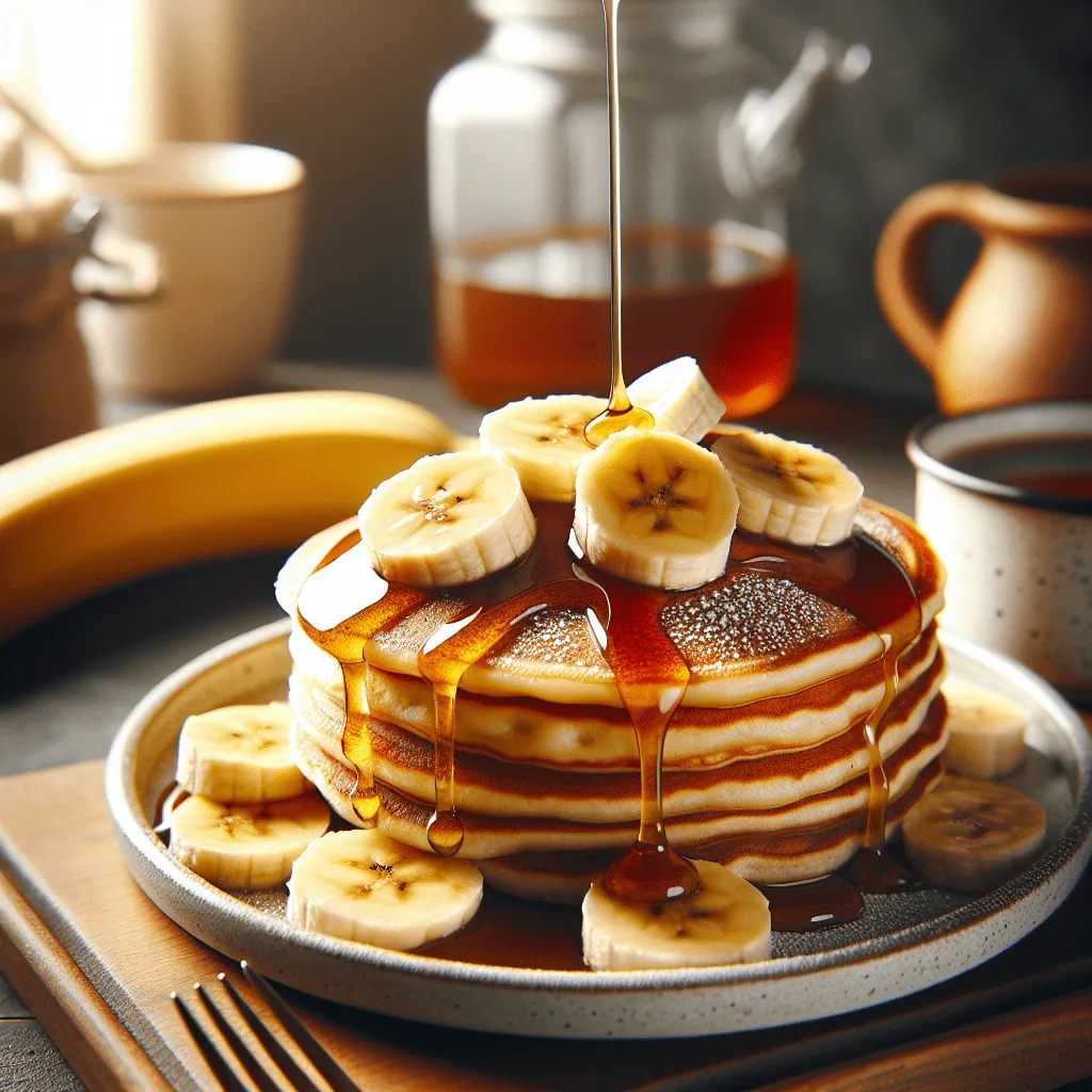 Deliciosa Panqueca de Banana para o Café da Manhã