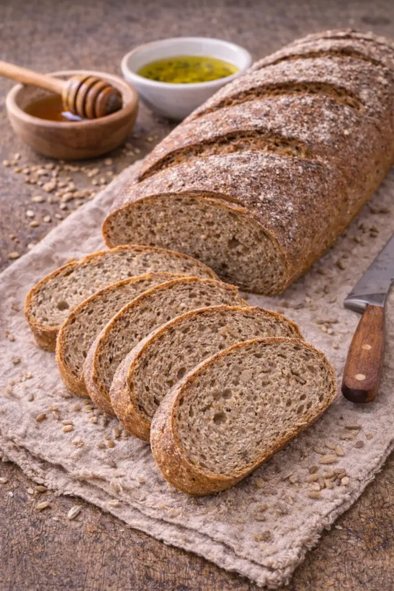 Delicioso pan de centeno casero