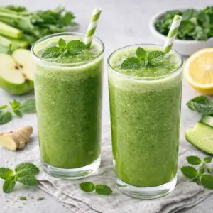 Suco Verde Detox: Refrescância e Saúde em um Copo